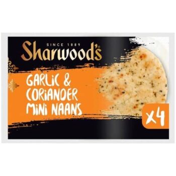 Sharwood's 4 Mini Naan Garlic & Coriander (4)