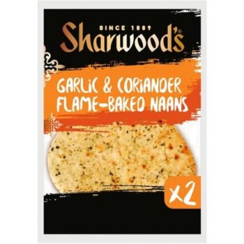 Sharwood's Garlic & Coriander Naans (2 x 260g)