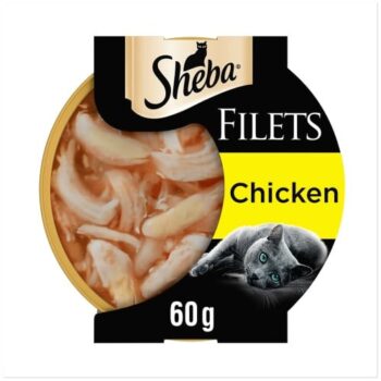 Sheba Fillets Cat Food Tray with Chicken in Gravy (60g)