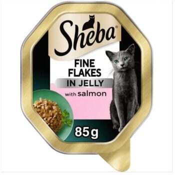 Sheba Fine Flakes Cat Food Tray Salmon (85g)