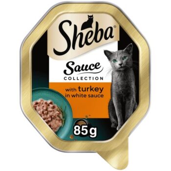 Sheba Fine Recipes Wet Cat Food Tray Turkey in Gravy (85g)