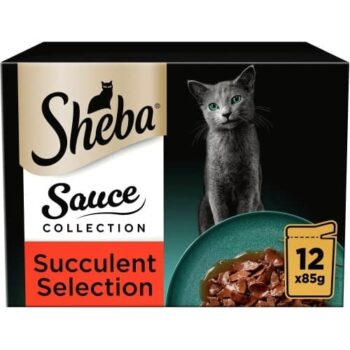 Sheba Sauce Collection Wet Cat Food (12 x 85g)