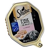 Sheba Select Fine Flakes Cat Food Tray Salmon in Jelly (85g)