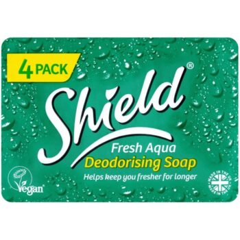 Shield Fresh Aqua Deodorising Soap Bars (4 x 115g)