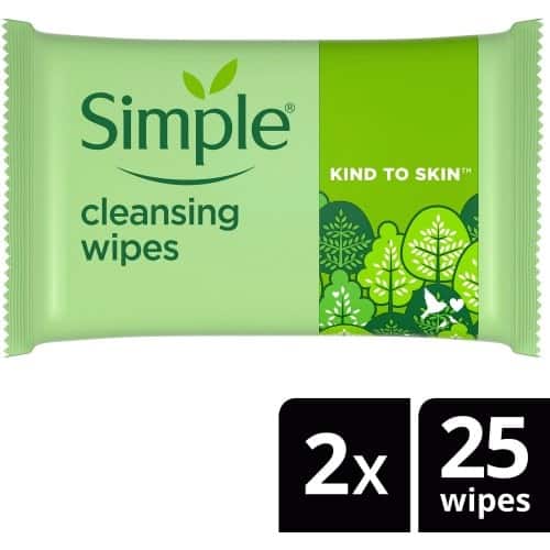 Simple Kind to Skin Biodegradable Cleansing Wipes 50 PC (50)