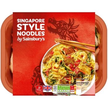 Singapore Style Noodles Ready Meal for 1 (400g)