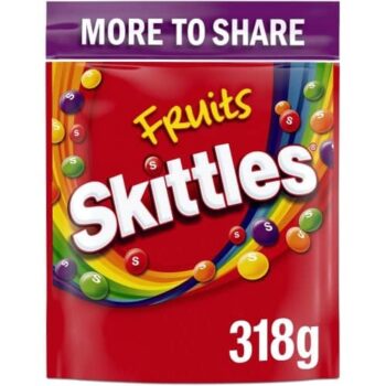 Skittles Vegan Chewy Sweets Sharing Pouch Bag (318g)