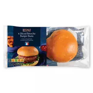 Sliced Brioche Burger Buns