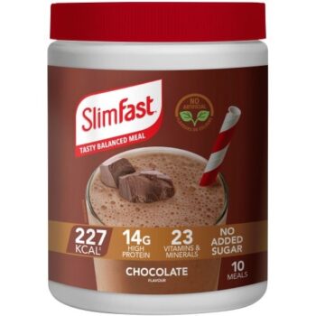 SlimFast Chocolate Meal Shake Powder 10 Meals (375g)
