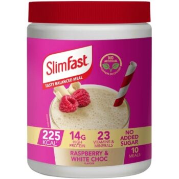 SlimFast Raspberry & White Chocolate Powder Tin (365g)