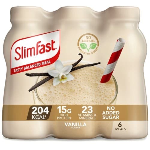 SlimFast Vanilla Milkshake Multipack Bottle (6 x 325ml)
