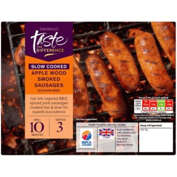 Slow Cooked Apple Wood Smoked Sausages (385g)