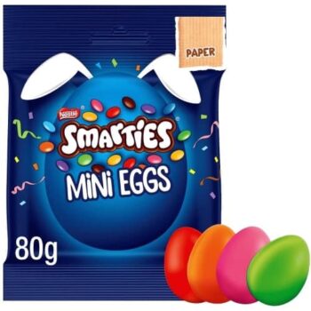 Smarties Milk Chocolate Mini Eggs Bag (80g)