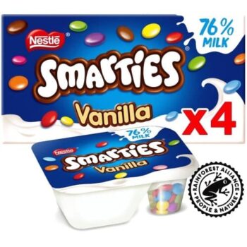 Smarties Vanilla Yogurt with Mini Smarties (4 x 107g)