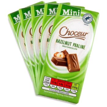Smooth Praline Milk Chocolate Mini Tablets (5)