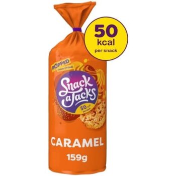 Snack A Jacks Jumbo Caramel Sharing Rice Cake Crisps (159g)