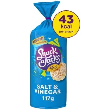 Snack A Jacks Salt & Vinegar Jumbo Rice Cakes (117g)