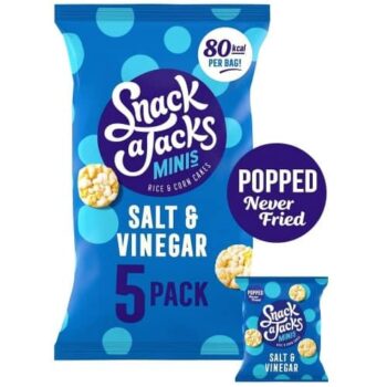 Snack a Jacks Salt & Vinegar Rice Cakes Multipack (5 x 19g)