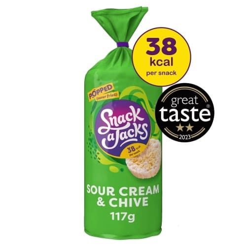 Snack A Jacks Sour Cream & Chive Rice Cakes (117g)