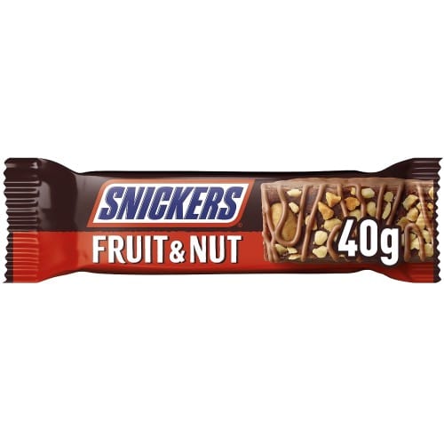 Snickers Triple Treat Fruit & Nut Chocolate Bar Snack