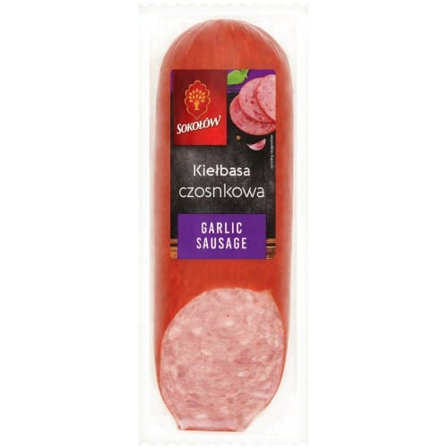Sokolow Cooked & Smoked Garlic Polish Sausage (400g)