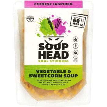 Soup Head Chinese Inspired Vegetable & Sweetcorn Soup (300g)