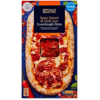 Spicy Salami & Chilli Jam Wood Fired Sourdough Pizza