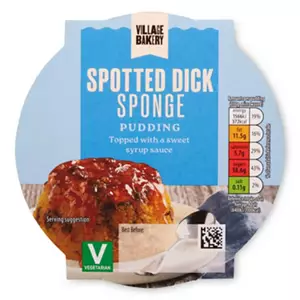 Spotted Dick Sponge Pudding