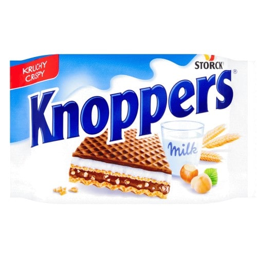 Stock Knoppers Milk & Nut Filled (3 x 25g)
