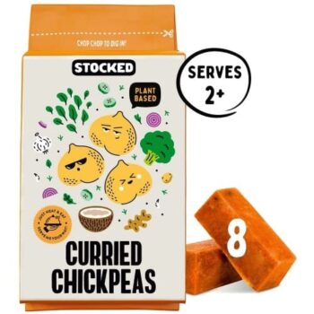 STOCKED Curried Chickpeas Ready Meal (560g)