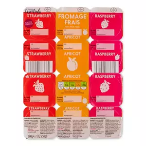 Strawberry, Apricot and Raspberry Fromage Frais 12 Pack