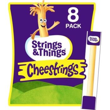 Strings & Things Cheestrings Cheddar Cheese Snack (8 x 160g)