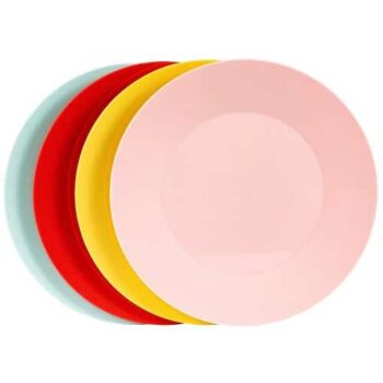 Summerhouse Strawberries & Cream Set of 4 Reusable Plates
