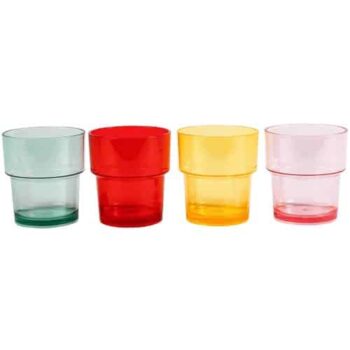 Summerhouse Strawberries & Cream Stacking Picnic Tumblers