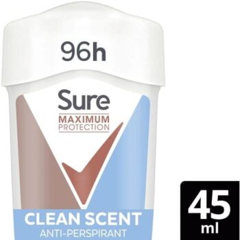 Sure Maximum Protection Clean Scent Antiperspirant (45ml)