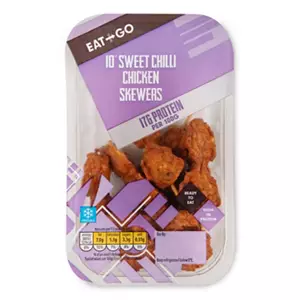 Sweet Chilli Protein Chicken Skewers 10 Pack*