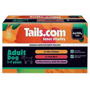 Tails.com Inner Vitality Adult Dog Food 1-7 Years (6 x 150g)
