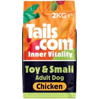 Tails.com Inner Vitality Toy & Small Adult Dog Dry Food with Chicken (2kg)
