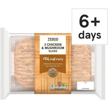Tesco 2 Chicken & Mushroom Slices (300g)