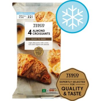 Tesco 4 Almond Croissants (322g)