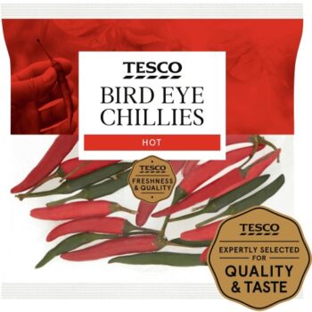 Tesco Bird Eye Chillies (25g)