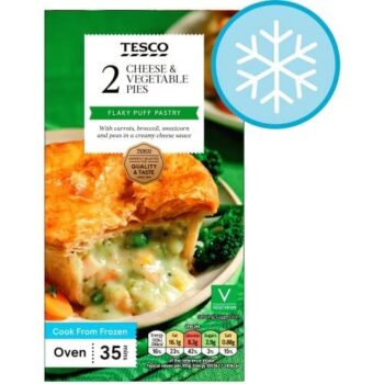 Tesco Cheese & Veg Pies (284g)