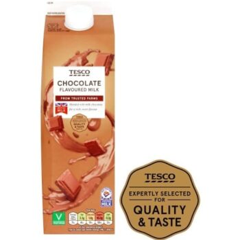 Tesco Chocolate Flavoured Milk (1 Litre)