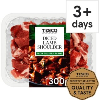 Tesco Diced Lamb Shoulder (300g)