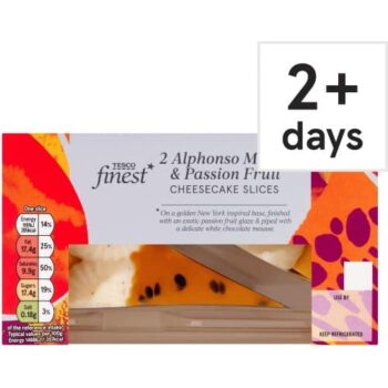 Tesco Finest 2 Alphonso Mango & Passionfruit Cheesecake Slices