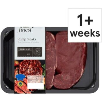Tesco Finest 2 Beef Rump Steaks (510g)