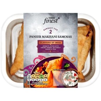 Tesco Finest 2 Paneer Makhani Samosa
