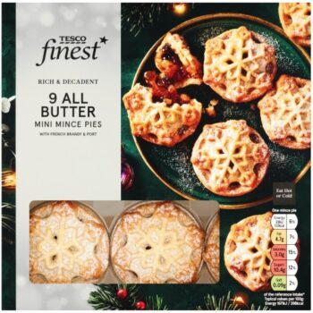 Tesco Finest 9 All Butter Pastry Mini Mince Pies