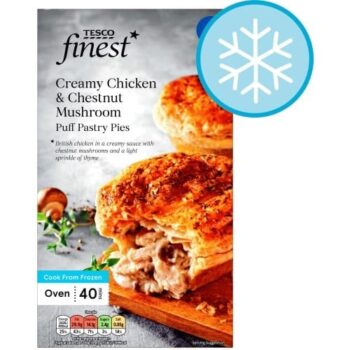 Tesco Finest Chicken& Chestnut Mushroom Pies (400g)