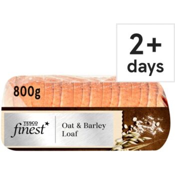 Tesco Finest Oat & Barley Sliced White Bread Loaf